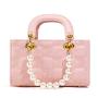 Casual Trendy Pearl Chain  Elegant And Classic Comfortable Handheld bag Fashion Elements Handmade Celebrity-inspired Everyday Us