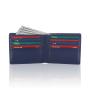 High quality men wallet pu leather slim wallet rfid blocking leather wallet for men