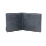 Slim bifold wallet durable canvas rfid blocking men's wallet bifold card holder