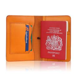 Leather Travel Passport Holder Rfid Blocking Passport Cover PU Leather Passport Card Holder