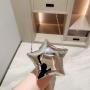 Hot girl super star clutch bag evening bags metal star shape shiny clutch purse bag with chain for women