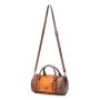 2024 Custom Vintage Genuine Leather Boston Bag For Women Ladies Luxury Handbag