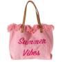 ZR436 Women's Bag Canvas Solid Color Summer Beach Fashion Handbag Portable One Shoulder Female Girl Tote Bag Shopping Bag