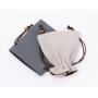 Factory Wholesale Double Veet Bundle Pocket Storage Bag Customizable Logo Velvet Cotton Drawstring Bag in Stock
