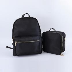 Keymay 8 Colors Stock Wholesale Lunch Bag Insulated Kids Portable Nylon Zipper Waterproof School Lunch Bag
