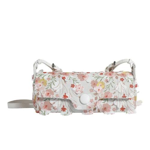 low MOQ  handbags fashion women bags  famous brands for women and ladies shoulder  bag with pretty flowers