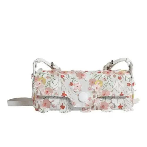 low MOQ  handbags fashion women bags  famous brands for women and ladies shoulder  bag with pretty flowers
