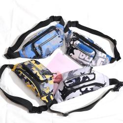 Fashion Camouflage Outdoor Casual Mens Messenger Bag Fanny Pack Waterproof Large Capacity Chest Waist Bag