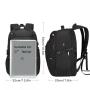 New Design 17-Inch Men's Business Travel Backpack Custom Waterproof Anti-Theft Mochila with USB Laptop and School Bag