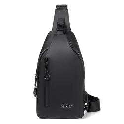 XL047 Hot Sell Young Person Outdoor Sports Waterproof Crossbody Bag with USB Men's Chest Bag Durable Sports Shoulder Bag
