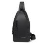 XL047 Hot Sell Young Person Outdoor Sports Waterproof Crossbody Bag with USB Men's Chest Bag Durable Sports Shoulder Bag