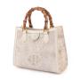 Sac A Main Lux Bolsa De Mano Custom New Style Bamboo Handle Genuine Crocodile Leather Women Handbags Shoulder Crossbody Bags
