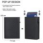 RFID Aluminium Box Synthetic Leather Wallet Credit Card Holder Men And Women Metal