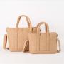 Keymay RTS Popular Bridesmaid Honeymoon Gift High Quality Plush Sherpa Travel Storage Bag Custom Logo Handbag Beach Tote Bag