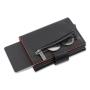 Custom Card Case Large Capacity Wallet Leather  Aluminum Pop-Up Wallet Spacious With Id Window Card Holder