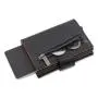 Custom Card Case Large Capacity Wallet Leather  Aluminum Pop-Up Wallet Spacious With Id Window Card Holder