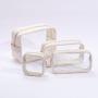 Keymay Stock 7 Color S M L XL Transparent Cosmetic Bag Large Pvc Makeup Bag Toiletry Travel Bag Women Clear Pouch