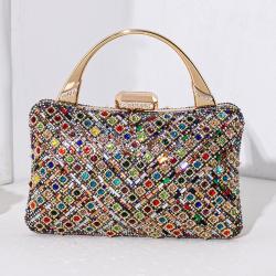 Fashion New Design Women's Evening Bags Handmade Rhinestone Evening Clutch Bags Handbag Women Clutch Small Factory Wholesale