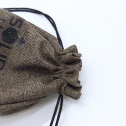 Round Bottom Natural Jute Hemp Drawstring Bag Wholesale Burlap Christmas Gift Coffee Bean Food Packaging Pouch