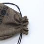 Round Bottom Natural Jute Hemp Drawstring Bag Wholesale Burlap Christmas Gift Coffee Bean Food Packaging Pouch