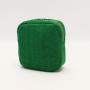 Low MOQ Terry Tower Soft Velvet Travel Toiletry Fashion Beauty Quilted Zipper Organizer Makeup Pouch Custom Women Cosmetic Bag