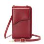 High Quality Creative single shoulder crossbody bag Large capacity women long wallet PU leather mobile phone bag 2024 carteras para mujer