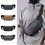 Men's hard shell single shoulder anti splash diagonal chest bag