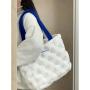 2024 New Soft Cotton Tote Bag Shock Absorbing Computer Large Capacity Casual One Shoulder Fitness Brand Designer Women Handbag