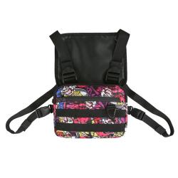 2020 New Design China Factory Custom Men Bags Front Pocket Fashion Nylon Chest Rig Bag