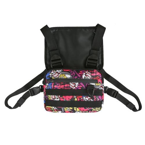 2020 New Design China Factory Custom Men Bags Front Pocket Fashion Nylon Chest Rig Bag