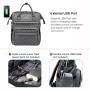 Discount Sale LOVEVOOK Quilted Nylon Elegant Ladies School Travel Backpack Waterproof 15.6 In Large Women's Laptop Backpacks