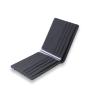 Men's Bi-fold Wallet For Gift RFID Feature Front Pocket Canvas Card Wallet With Label