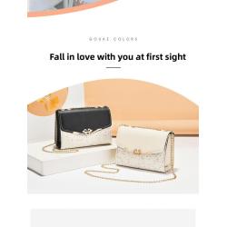 2024 New Fashion Simple Women's PU Leather Shoulder Bags Wholesale Luxury Designer Wear Proof Messenger Bag