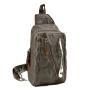 2024 Custom Luxury Canvas Leather Cross Chest Bag For Men Shoulder Sling Design
