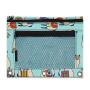 Gelory 2024 Top Selling Stationery Pencil Case American Pen Bag 3 Ring Binder Zipper Pencil Pouch