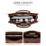 15.6 17 inch Large Laptop Tote Bag For Women Work Vintage Waterproof Leather Business Briefcase Office Computer Handbag Purse