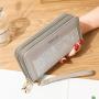 2023 New Women's Wallet Double Zipper Student Stone Pattern Wallet with Large Capacity Bag Fashion For Ladies
