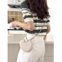 New PU frosted alien cross chain bag female niche design mini mouth red envelope cute macaron heart bag