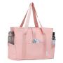 Yoga Tote Bag with Water Bottle Pockets Gym Bag with Yoga Mat Strap Weekender Bags for Women Men Green