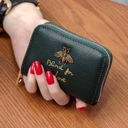 New multi-card position small ladies wallet men's card purse female cute coin purse multifunctional organ card bag
