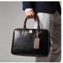 Genuine Cow Skin Leather Business Briefcase Tote Bag with Custom Logo China Factory Custom Briefcase Bag