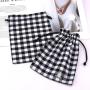 Reusable Wholesale Check Cloth Skincare Cosmetic Packaging Bag Luxury Custom Logo Printed Cotton Gift Dust Makeup Pouch