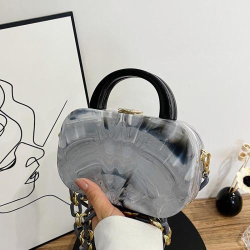 Trendy acrylic box bag candy chain woman shoulder bag evening bag woman pvc purses handbags for ladies
