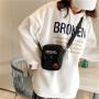 Wholesale 2022 New Fashion Canvas Handbags Harajuku Style Ladies Hand Bags Trendy Cute Mini Square Bag