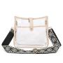 Custom Tote bag PVC transparent window women's bag portable zipper shoulder niche design plus logo