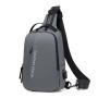XL044 Simple Style Daily Used Waterproof Crossbody Bag with USB Men's Nylon Chest Bag New Version Durable Sports Shoulder Bag