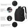 New Design 15.6-Inch Business Laptop Backpack Multifunctional USB Travel Bag Waterproof Oxford Men Women's Vacuum Backpack