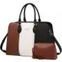 LOVEVOOK Laptop Tote Bag for Women 15.6 inch Computer Tote Work Handbags Purses Large Waterproof Office Ladies Leather Briefcase