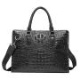 2024 Custom Crocodile Genuine Leather Laptop Hand Bag For Office Briefcase Men