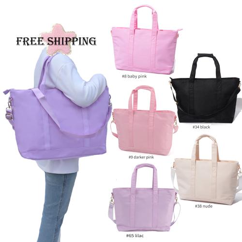 Keymay Free Shipping Stock 5 Colors Women's  Weekender Shoulder Bag Large Capacity Waterproof Nylon Tote Bag Ladies Hand Bags